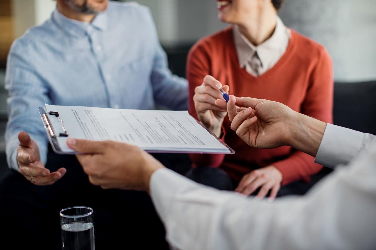 Insurance agent processing a quote request